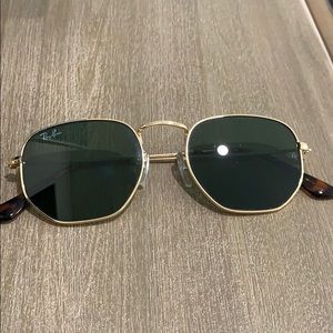 Ray Ban black hexagons